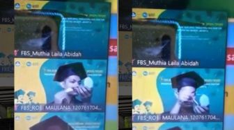 Jalani Proses Wisuda Online, Cowok Ini Lupa Tutup Kamera saat Sedang Make Up