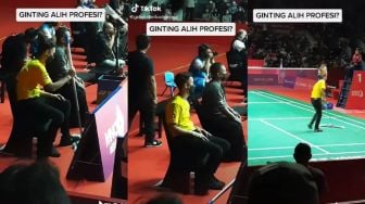 Dikira Alih Profesi, Warganet Kaget Pria Mirip Anthony Ginting Bersihkan Lantai di Lapangan Bulu Tangkis