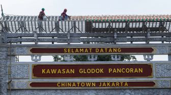 Pembangunan Gapura Chinatown untuk Percantik Kawasan Glodok