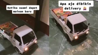 Pria Diberi Hadiah RC Mobil Pickup, Warganet: Istri Dukung Hobi Suami