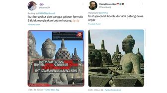 Viral di Medsos, Roy Suryo Justru Laporkan Pengunggah Pertama Foto Stupa Borobudur Mirip Jokowi