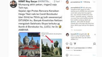 Abu Janda Murka, Tak Terima Roy Suryo Unggah Foto Patung Buddha Diedit dengan Wajah Presiden Jokowi