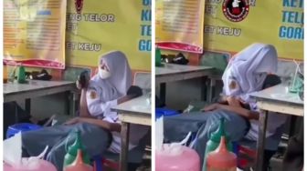 Pelajar SMA Bermesraan di Warung Makan Viral, Netizen: Diusir Saja