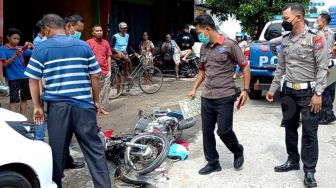 Tragis! Pria Ngawi dan Calon Istrinya Diterjang Bus Mira