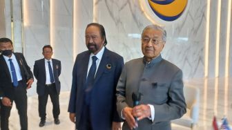 Bertemu Surya Paloh di NasDem Tower, Mahathir Mohamad Bicara Soal Hubungan Indonesia-Malaysia