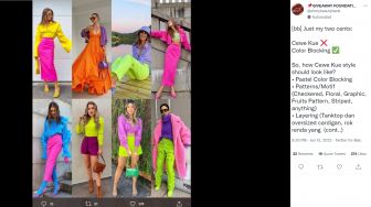 Cewek Kue, Tren Fashion Colour Blocking ala TikTok yang Kini Tengah Jadi Sorotan
