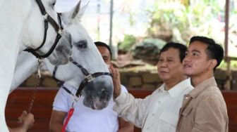 Ajari Gibran Berkuda di Hambalang, Prabowo: Saya Dulu Naik Kuda Usia 52 Tahun, Tak Ada Kata Terlambat