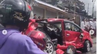 Detik-detik Seusai Kecelakan Bus Maut di Tabanan, Deretan Mobil Dan Motor Ringsek di Jalanan