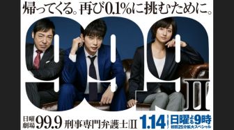 Drama 99.9 Criminal Lawyer Season 2: Kelanjutan Aksi Pengacara Hiroto Miyama