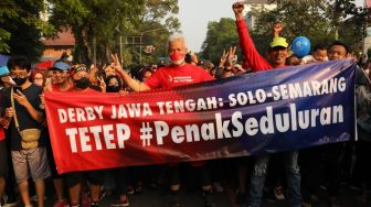 Jelang Derby Jateng di Piala Presiden 2022, Pesan Ganjar Buat Suporter: Ayo Tertib, Jaga Persahabatan dan Kedamaian