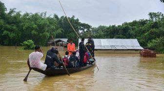 Banjir di India, Bangladesh Tewaskan 59 Orang, Jutaan Orang Kehilangan Tempat Tinggal