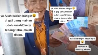 Kronologi Video Viral Kakek di Lampung Kena Tipu Bos Digaji Pakai Uang Mainan yang Berujung Prank