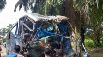 Polisi Ungkap Dugaan Awal Kecelakaan Maut 2 Bus yang Tewaskan 7 Orang di Labusel