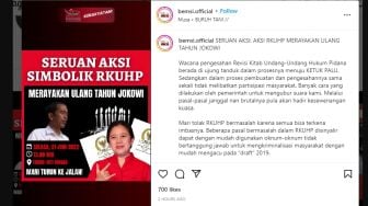 Hadiah BEM SI Untuk Ulang Tahun Jokowi: Gelar Aksi Tolak RKUHP Hari Ini