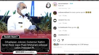 Di Depan Jokowi, Isran Noor Sapa Puan Maharani: Yang Saya Muliakan, Calon Presiden Republik Indonesia
