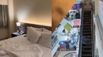 Menginap di Hotel dengan Pemandangan Mall, Warganet Dibuat Keheranan