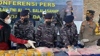 Tangkap Kapal Penyelundup Narkoba, TNI AL Amankan Barang Bukti Senilai Rp 88 Miliar