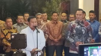 Ogah Taksir Berapa Persen Peluang Koalisi Gerindra - Demokrat di Pilpres 2024, Prabowo: Biar Kalian Tebak