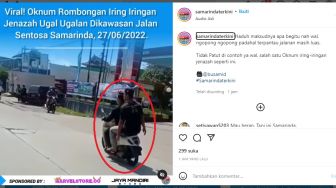 Bikin Geram Warganet, Oknum Iring-iringan Jenazah Ugal-ugalan di Jalan Sentosa Samarinda: Udik