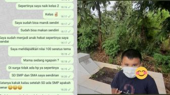 Bikin Mewek, Viral Kisah Bocah Chat Mendiang Mamanya Lewat WhatsApp: Cerita, Beberapa Mata Pelajaran Dapat Nilai 100