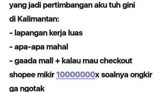 Curhat di Medsos Sebut Kalimantan Tak Ada Mall, Netizen Ini Diserang Warganet