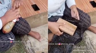 Nyesek, Wanita ini Unboxing Paket Ternyata Malah Berisi Balok Kayu, Warganet Ikut Kesal: Spill Tokonya