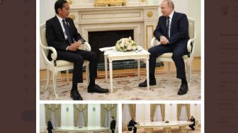 Alasan Kenapa Putin Pakai Meja Kecil saat Bertemu Jokowi