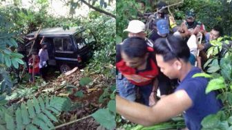 Suzuki Carry Terjun Bebas ke Jurang di Ciamis, Begini Kondisi Penumpangnya