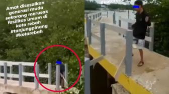 Para Remaja Viral Perusak Jembatan Wisata di Tanjungpinang Dijemput Polisi