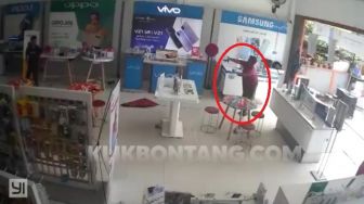 ODGJ yang Ngamuk di Konter HP Jalan Ahmad Yani Ternyata Pernah Ditangani Dissos-PM Bontang