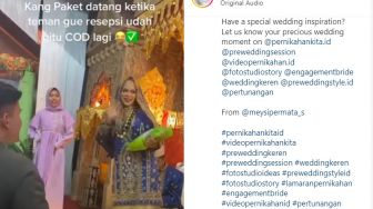 Kurir Antar Barang COD Saat Penerima Gelar Pesta Pernikahan, Berujung Ditawari Makan