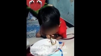 Bocah Nangis karena Ikan Lelenya Jadi Lauk Makan, Merengek Minta Lihat Kuburannya