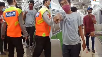 Viral Video Petugas Pengawal KA Turunkan 3 Penumpang yang Mengobrol di Gerbong Kereta, Ketegasannya Tuai Apresiasi