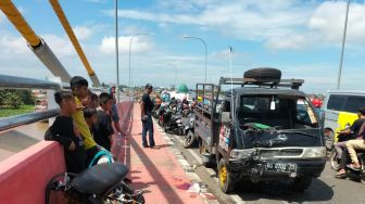 Ditabrak Mobil Pick Up, Atlet Menembak Sumsel Tewas di Jembatan Musi IV