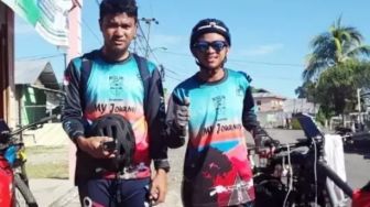 Sudah Bersepeda Melintasi 7 Negara, Pesepeda Asal Gorontalo Tidak Diperbolehkan Melaksanakan Ibadah Haji