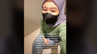 Sengaja Tunggu Momen Berswafoto Pengunjung Lain dengan Duduk di Toilet, Aksi Sederhana Wanita Ini Dipuji Warganet