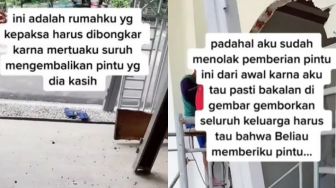 Menantu Terpaksa Bongkar Rumah karena Mertua Minta Pintu Dikembalikan