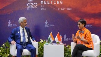 Menlu Indonesia dan Menlu India Serukan Perang Rusia-Ukraina Segera Dihentikan