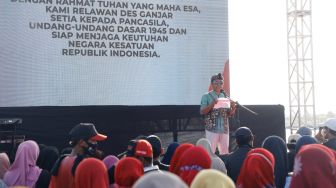 Festival Budaya dan Kesalehan Sosial Warnai Dukungan Ribuan Warga Desa Madura ke Ganjar