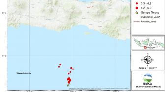 Gempa M 5,2 Selatan Jawa Timur, Guncangan Terasa di Malang, Blitar dan Lumajang