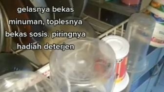 Viralkan Video Tetangganya Pakai Barang Gratisan dan Bekas untuk Makan - Minum, Lelaki Ini Dikecam Warganet