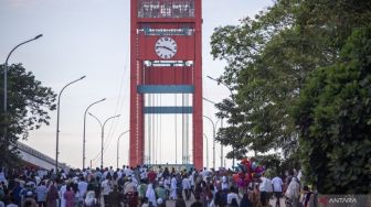 Jembatan Ampera Jadi Lokasi Sholat Ied Idul Adha Besok, Ini Rute Pengalihan Lalu Lintasnya