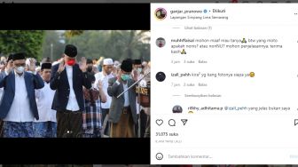 Ganjar Pranowo Pamer Foto Pas Salat Idul Adha, Warganet: Kang Fotonya Siapa