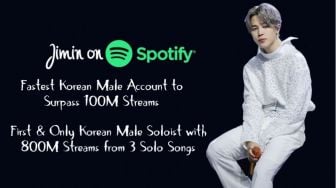 Jimin BTS Telah Berhasil Memecahkan Dua Rekor Sekaligus di Spotify!