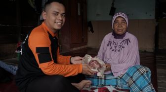 Dompet Dhuafa Bagikan Daging Kurban ke Desa Jaring Halus Sumatera Utara
