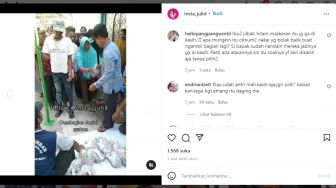 Miris! Tak Diberi Daging Kurban Padahal Ikut Antre Barisan Depan, Netizen Kritik Panitia: Jahat Banget Sih