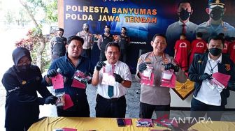 Satresnarkoba Polresta Banyumas Tangkap 4 Pengedar Sabu-sabu, Ratusan Gram Barang Bukti Diamankan