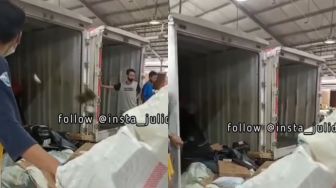 Viral Video Pegawai Ekspedisi Ketahuan Lempar Paket saat Bongkar Muat, Tuai Pro Kontra Warganet
