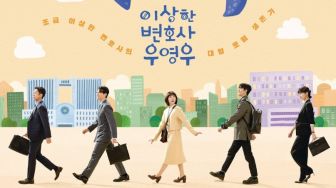 Extraordinary Attorney Woo Kembali Jadi Drama Korea Paling Banyak Dibicarakan