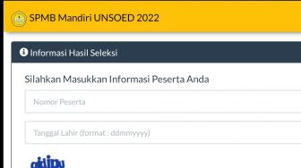 Tinggal Klik! Ini Link Pengumuman Hasil Jalur Mandiri Unsoed Lengkap dengan Biaya Kuliah